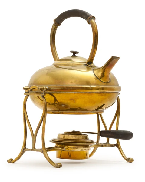 Old Brass Kettle — Stock Photo, Image