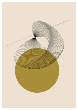 Soyut geometrik vektör şablonu.