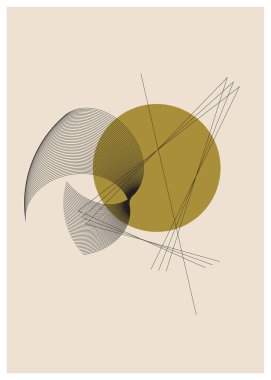 Soyut geometrik vektör şablonu.