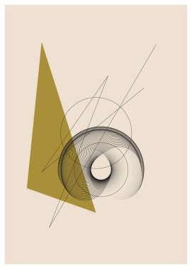 Soyut geometrik vektör şablonu.