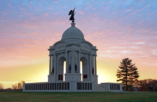 Pennsylvania monument bij gettysburg — Stockfoto