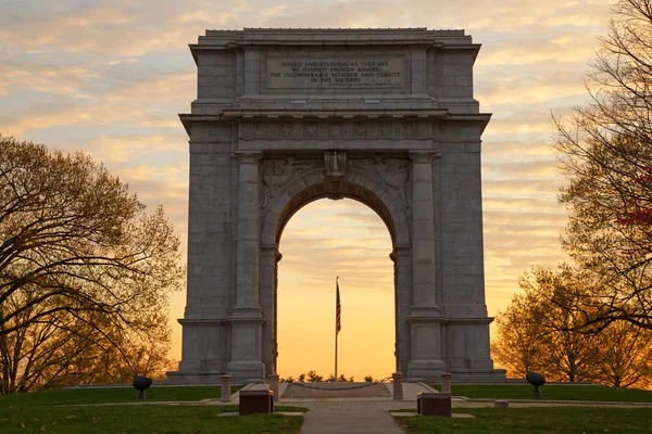 Arco commemorativo nazionale all'alba — Foto Stock