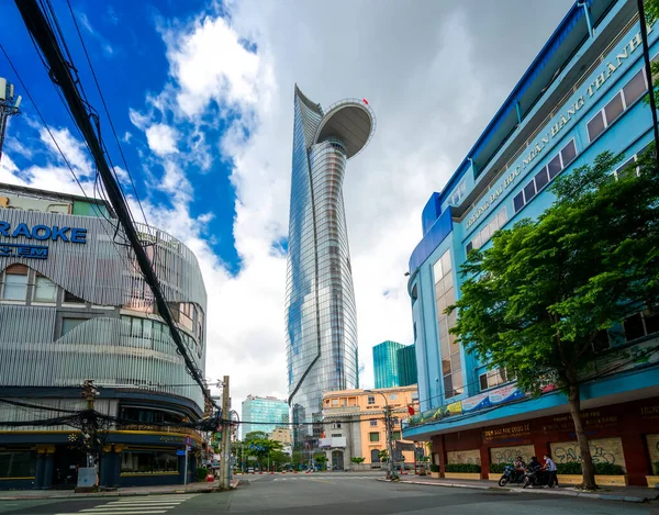 Cidade Chi Minh Vietnã Outubro 2021 Torre Financeira Vista Mais — Fotografia de Stock