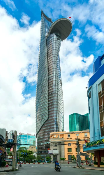 Cidade Chi Minh Vietnã Outubro 2021 Torre Financeira Vista Mais — Fotografia de Stock