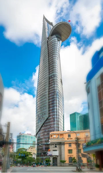 Cidade Chi Minh Vietnã Outubro 2021 Torre Financeira Vista Mais — Fotografia de Stock