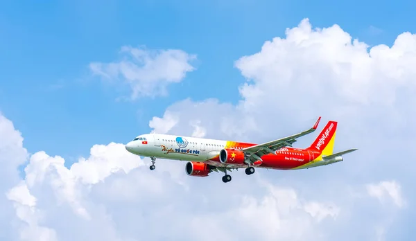 Chi Minh Ville Vietnam Mai 2021 Avion Cargo Portant Numéro — Photo