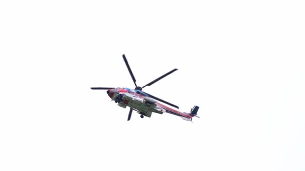 Chi Minh City Vietnam Října 2021 Soukromý Vrtulník Přistání Tan — Stock video