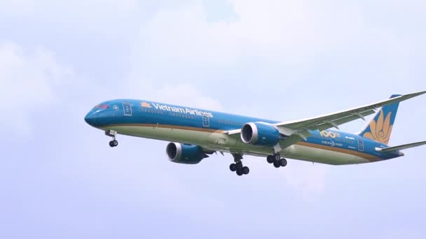 Chi Minh City Wietnam Października 2021 Samolot Pasażerski Numerze A873 — Wideo stockowe