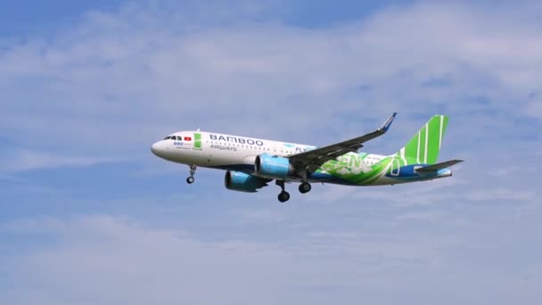 Chi Minh City Vietnam November 26Th 2021 Passenger Airplane Bearing — Stock Video