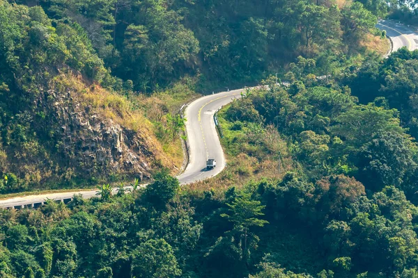 Traffic Treacherous Pass Connecting Ninh Thuan Lam Dong Provinces Spring — Stock Photo, Image