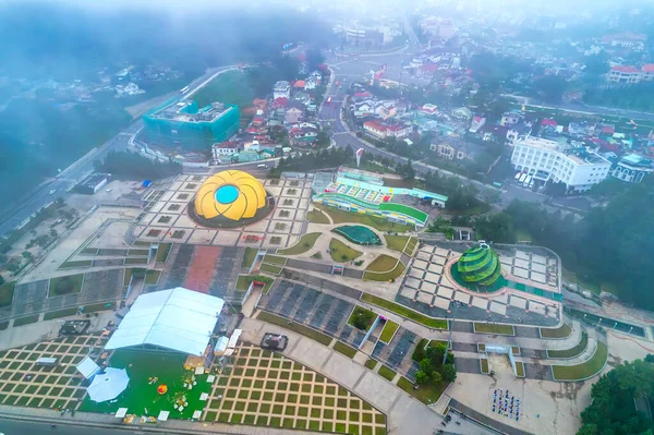 Lat Vietnam July 8Th 2022 Aerial View Sunflower Building Lam — Stock Photo, Image