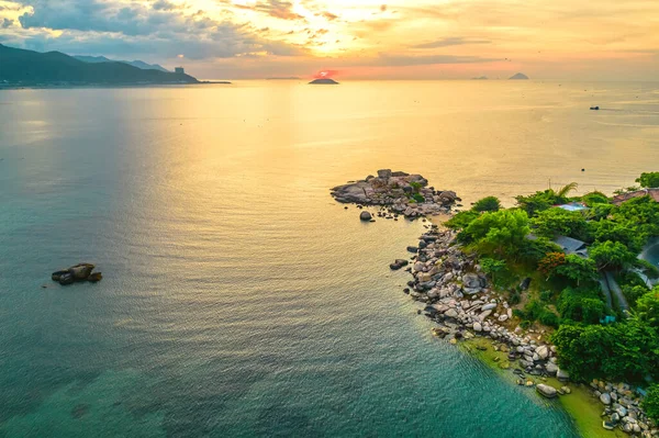 Landscape Sunrise Hon Chong Cape Nha Trang Vietnam Peaceful Place — Fotografia de Stock