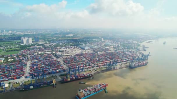 Chi Minh City Vietnam June 4Th 2022 Aerial View Cat — Video Stock