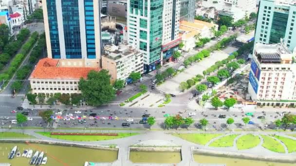 Chi Minh City Vietnam June 4Th 2022 Aerial View Features — Vídeo de Stock