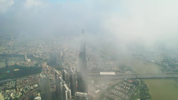 Chi Minh City Vietnam June 4Th 2022 Aerial View Morning — Stock video