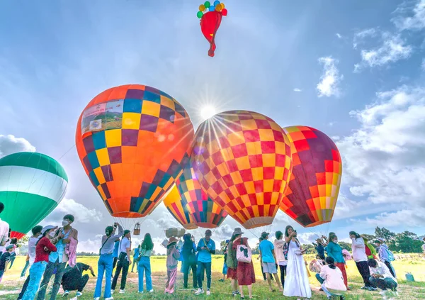 Giang Vietnam September 3Rd 2022 Hot Air Balloon Festival Field — Stock Photo, Image