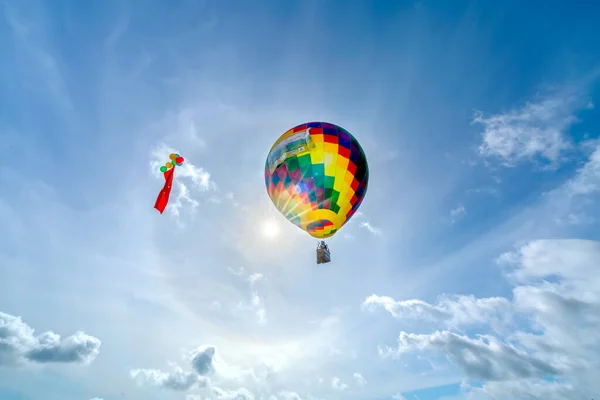 Giang Vietnam Eylül 2022 Sahasındaki Sıcak Hava Balonu Festivali Hasattan — Stok fotoğraf