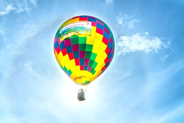 Giang Vietnam Szeptember 2022 Hőlégballon Fesztivál Területen Betakarítás Után Vonzza — Stock Fotó