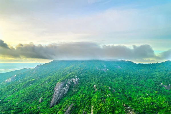 Morgen Auf Dem Gipfel Des Berges Tri Ton Giang Vietnam — Stockfoto