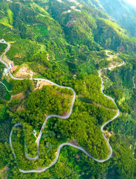 Перевал Який Видно Згори Прекрасний Величний Найкрасивіший Найнебезпечніший Перевал Єтнамі — стокове фото