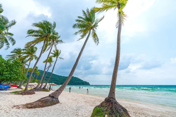 Phu Quoc Vietnam Nisan 2022 Nci Adasındaki Güzel Tropik Plaj — Stok fotoğraf