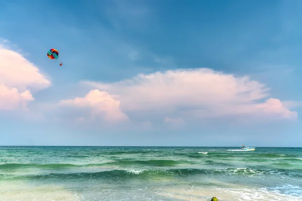 Schöner Tropischer Strand Auf Der Perleninsel Phu Quoc Vietnam Der — Stockfoto