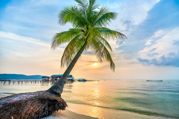 Phu Quoc Adası Ndaki Kumlu Sahilde Tropikal Plaj Vietnam Gün — Stok fotoğraf