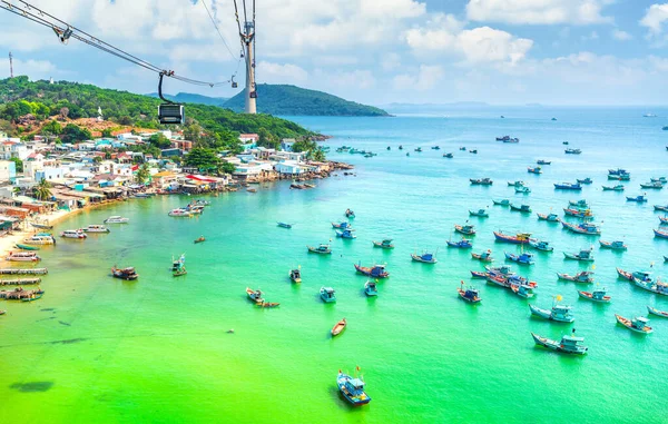 Mais Longo Passeio Teleférico Mundo Phu Quoc Ilha Vietnã Sul — Fotografia de Stock