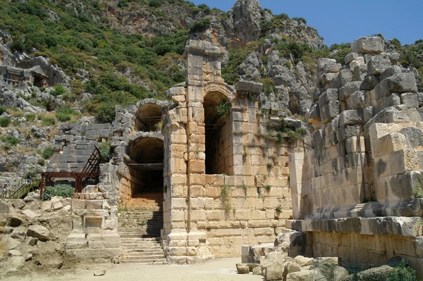 古代，古色古香的遗址的圆形剧场 — 图库照片
