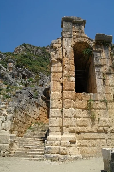 Αρχαία, αντίκας ερείπια του αμφιθεάτρου — Φωτογραφία Αρχείου