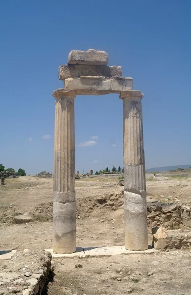 Ruinas de Hierápolis, ciudad antigua . —  Fotos de Stock