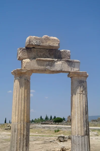 Ruins of Hierapolis, ancient city. — Stock Photo, Image