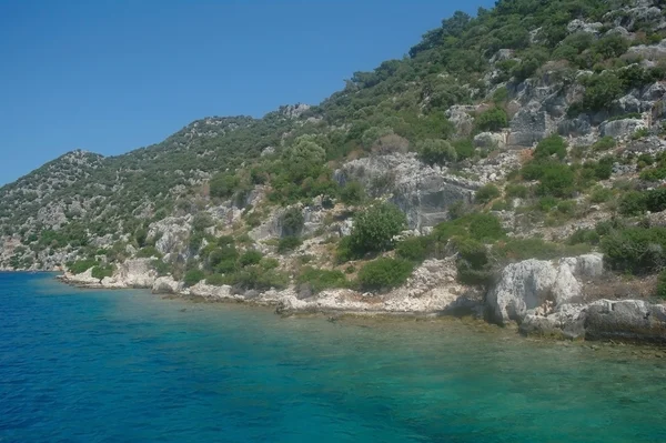 Costa de Kekova isla — Foto de Stock