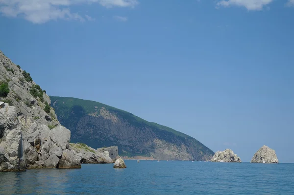Felsige Küste des Schwarzen Meeres, Ukraine. — Stockfoto