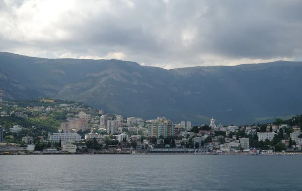 Panorama malowniczych lato molo morze Czarne — Zdjęcie stockowe