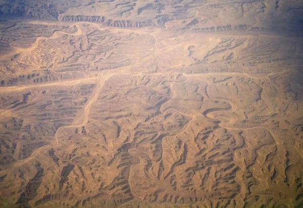 Tipo de desierto desde el aire, Egipto —  Fotos de Stock