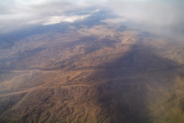 Tipo de desierto desde el aire, Egipto —  Fotos de Stock
