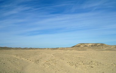 steen en Egyptische zandwoestijn.