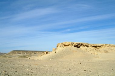 steen en Egyptische zandwoestijn.