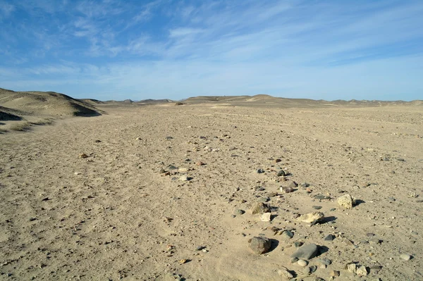 Камінь і піщаних єгипетській пустелі. — стокове фото