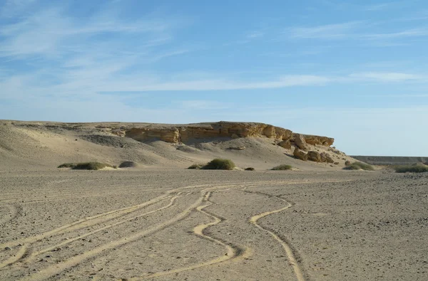 Pietra e sabbia deserto egiziano . — Foto Stock