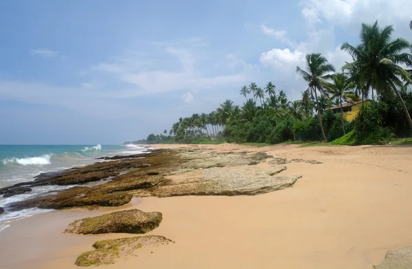 Kamienie na pięknej plaży w sri lanka. — Zdjęcie stockowe