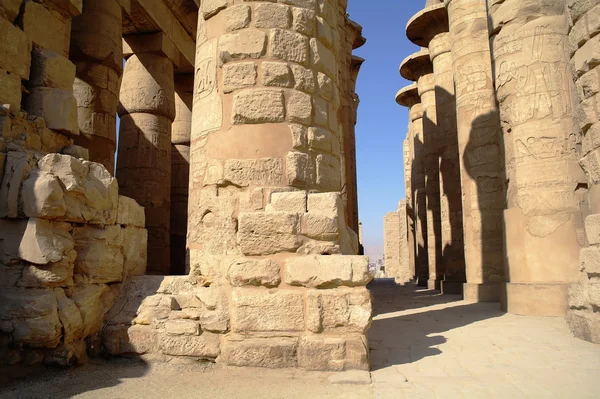 Karnak Tapınağı Luksor, Mısır antik mimari — Stok fotoğraf