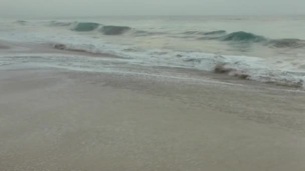Океанських хвиль і прекрасний пляж, — стокове відео