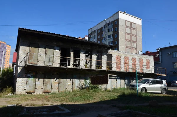 Esta Foto Muestra Almacén Quemado — Foto de Stock