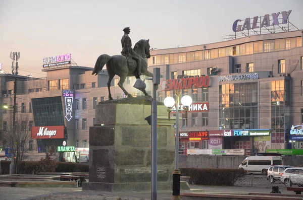 Deze Foto Toont Een Monument Van Rokossovskiy — Stockfoto