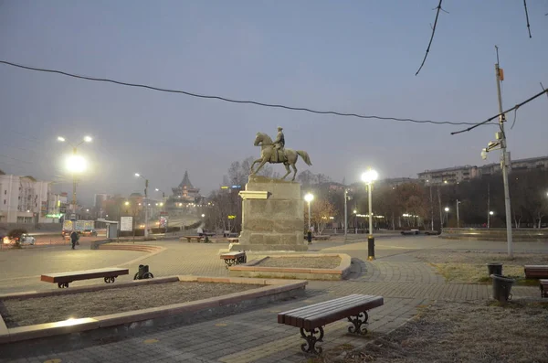 Resim Rokossovskiy Anıtını Gösteriyor — Stok fotoğraf