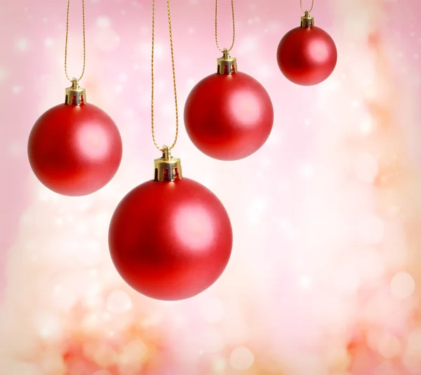 Red Christmas Ornaments — Stock Photo, Image