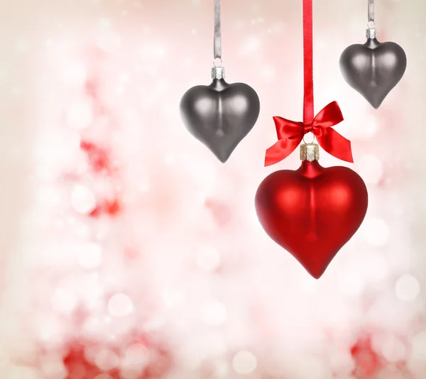 Ornamenti del cuore di San Valentino — Foto Stock