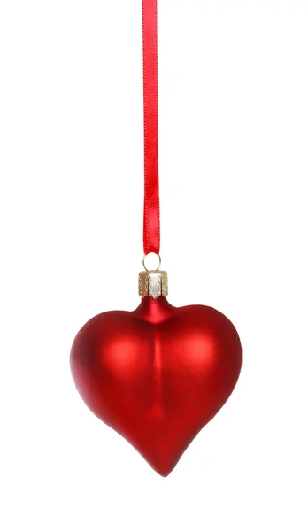 Rood hart ornament — Stockfoto